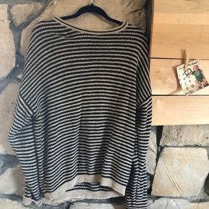 Black and Tan Striped Sweater